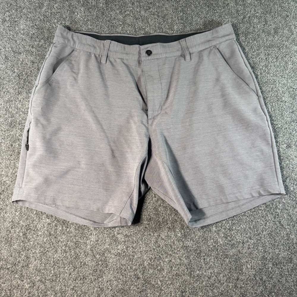 BYLT Premium Basics Mens Kinetic Short 7 Inseam Heather Grey Size 36 Golf Tech